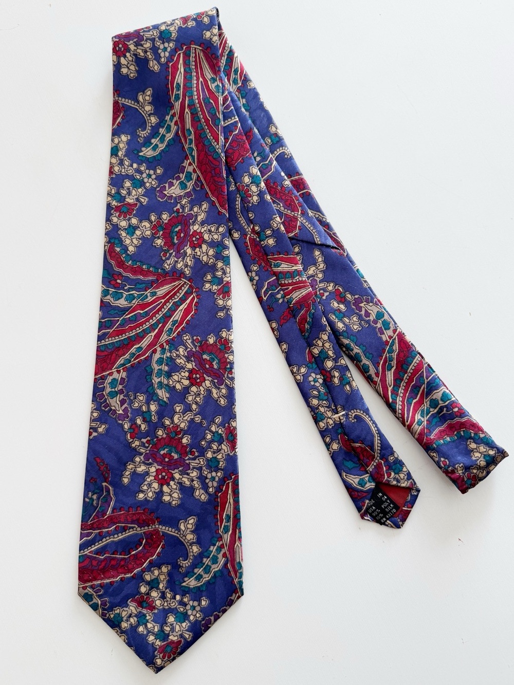 Vintage 90s Geoffrey Beene Floral Paisley Tie